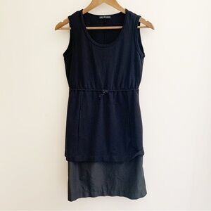 Marc Cain Sports Black Drawstring Layered Dress N2 US 6